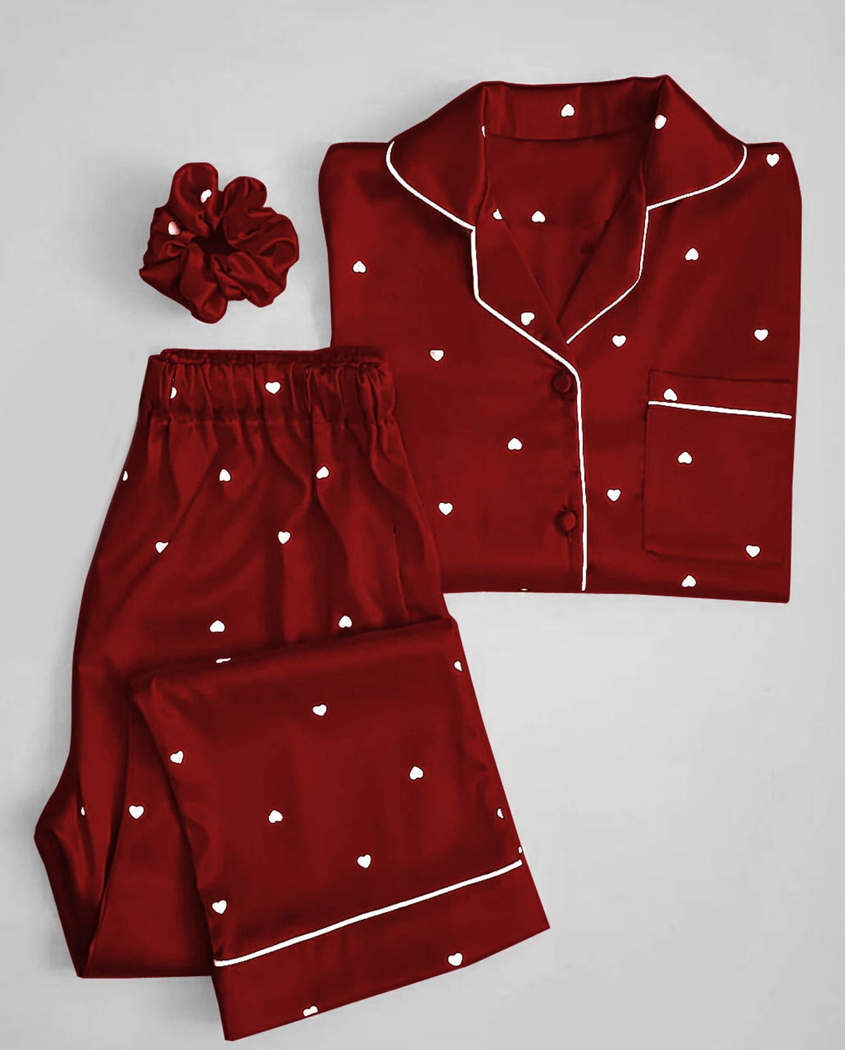 maroon printed silk suit in premium fabric for girls and woman (M H 881) MH FASHION