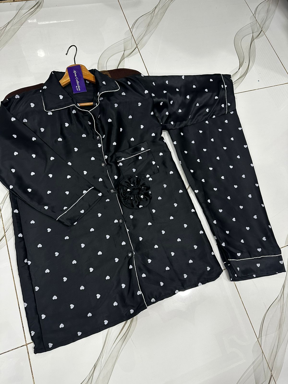 black printed silk suit in premium fabric for girls and woman (M H 881) MH FASHION