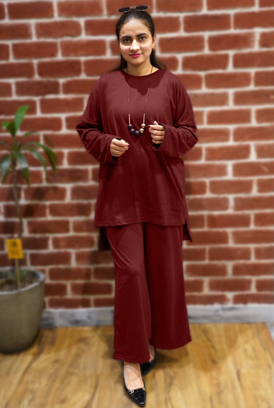 plain flapper style night suit in cotton jersey for summer MH FASHION