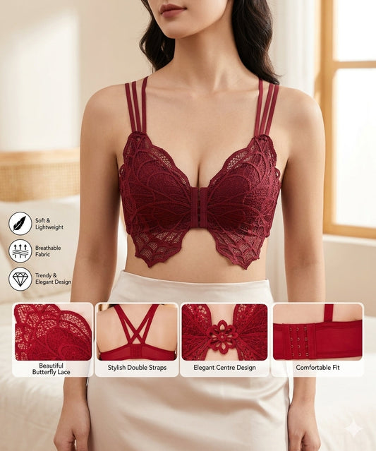 🦋 Premium Butterfly Lace Bra – Beauty, Comfort & Confidence SaholatMall.pk – Women’s Fashion & Lingerie Online in Pakistan