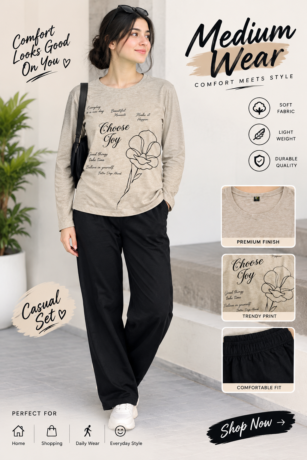 choose toy  Print Women's Night Suit – Cotton Sleepwear Set SaholatMall.pk – Women’s Fashion & Lingerie Online in Pakistan