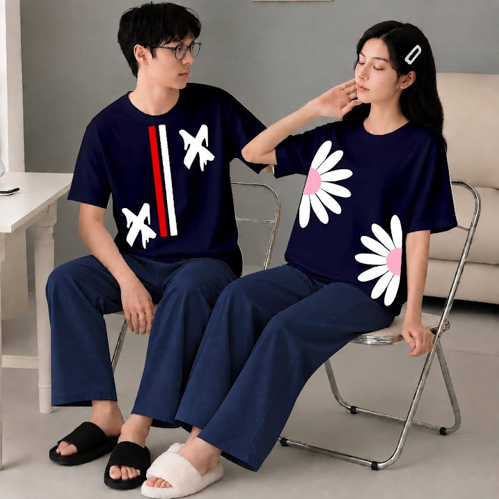 Couple Jersey Customized Night Suit--My Store-My Store
