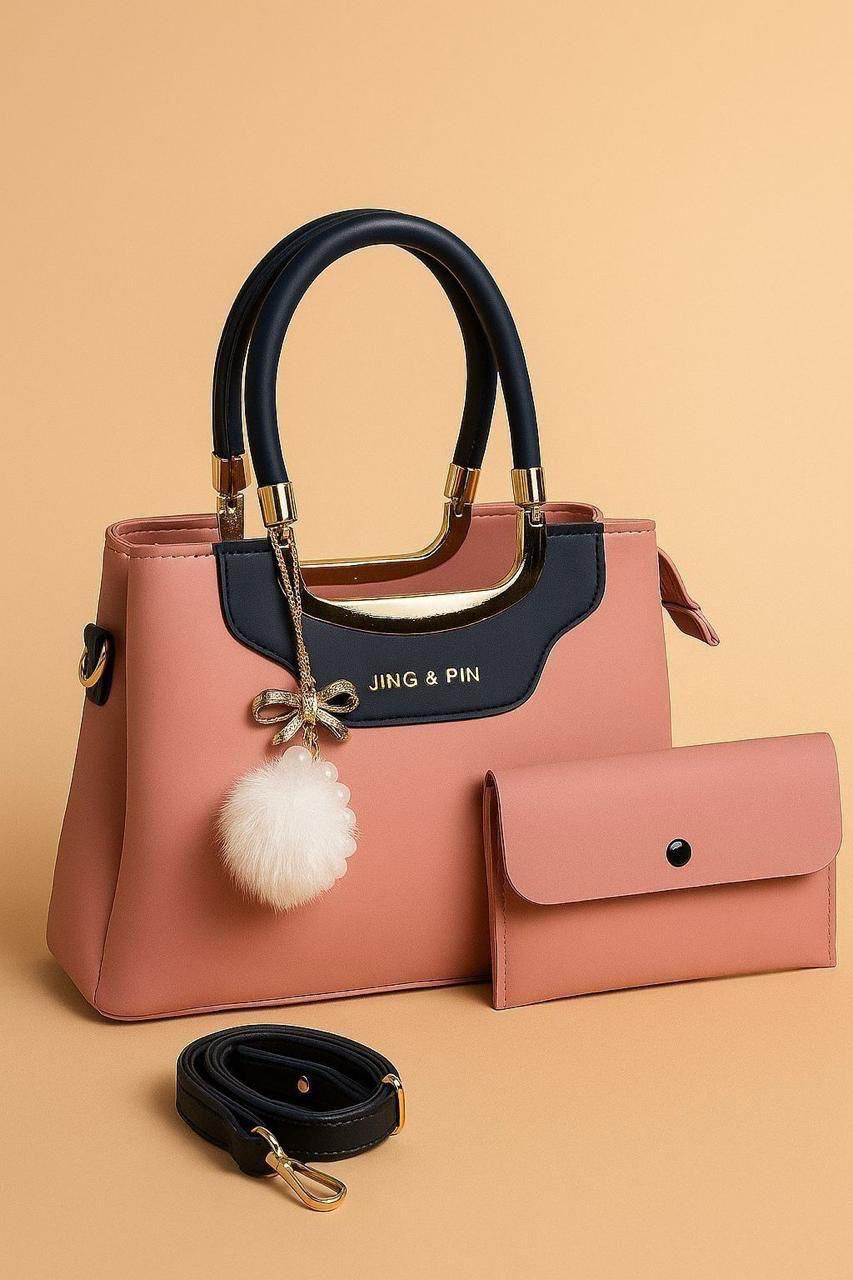 TBM JING & PIN Premium 3-Piece Handbag & Wallet Set--My Store-My Store