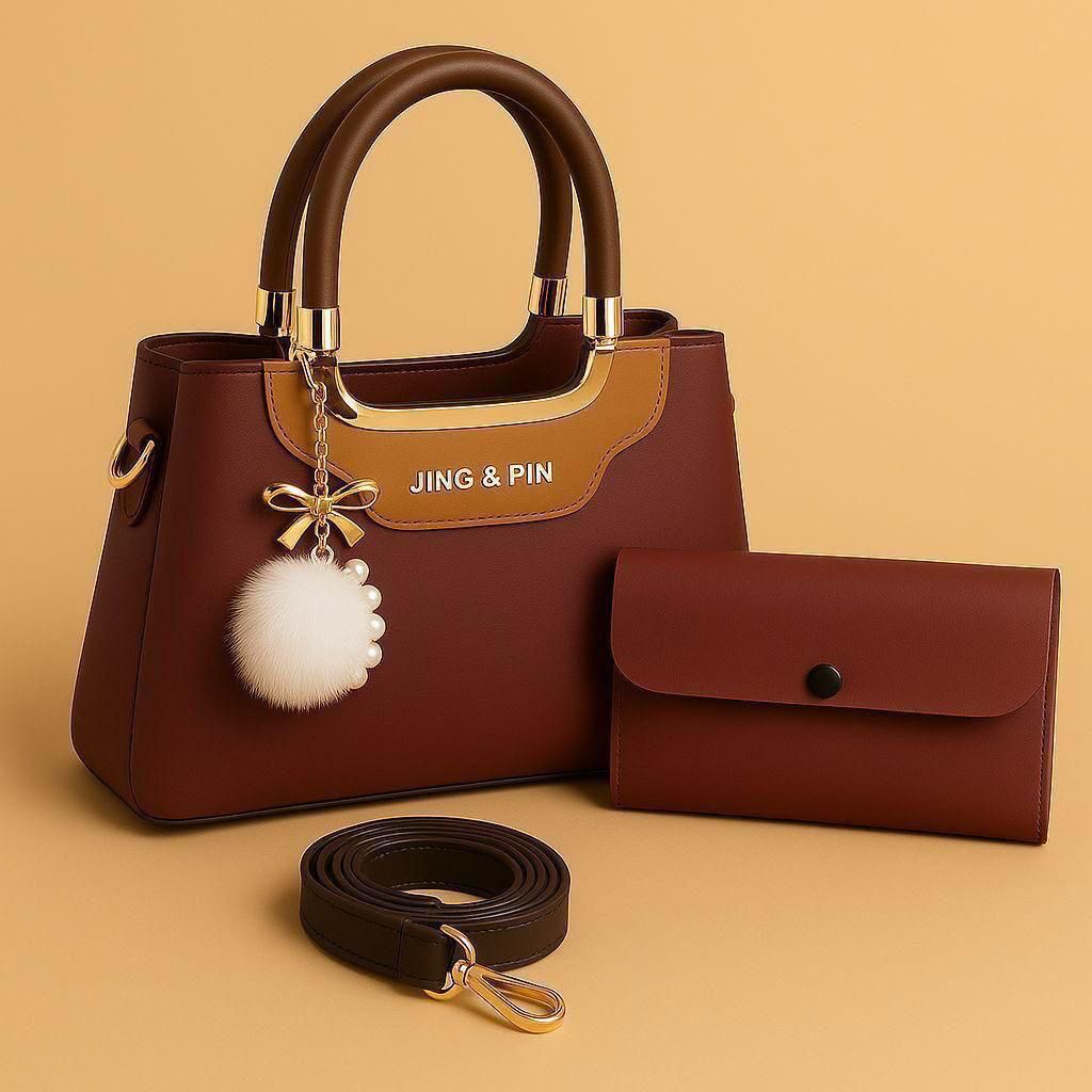TBM JING & PIN Premium 3-Piece Handbag & Wallet Set--My Store-My Store