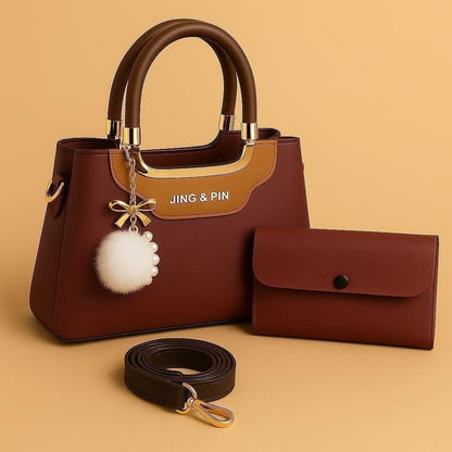 TBM JING & PIN Premium 3-Piece Handbag & Wallet Set--My Store-My Store