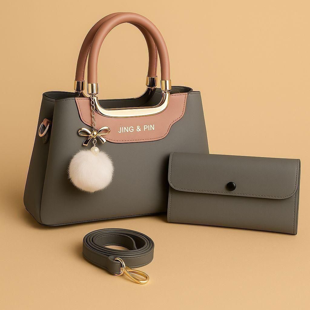 TBM JING & PIN Premium 3-Piece Handbag & Wallet Set--My Store-My Store