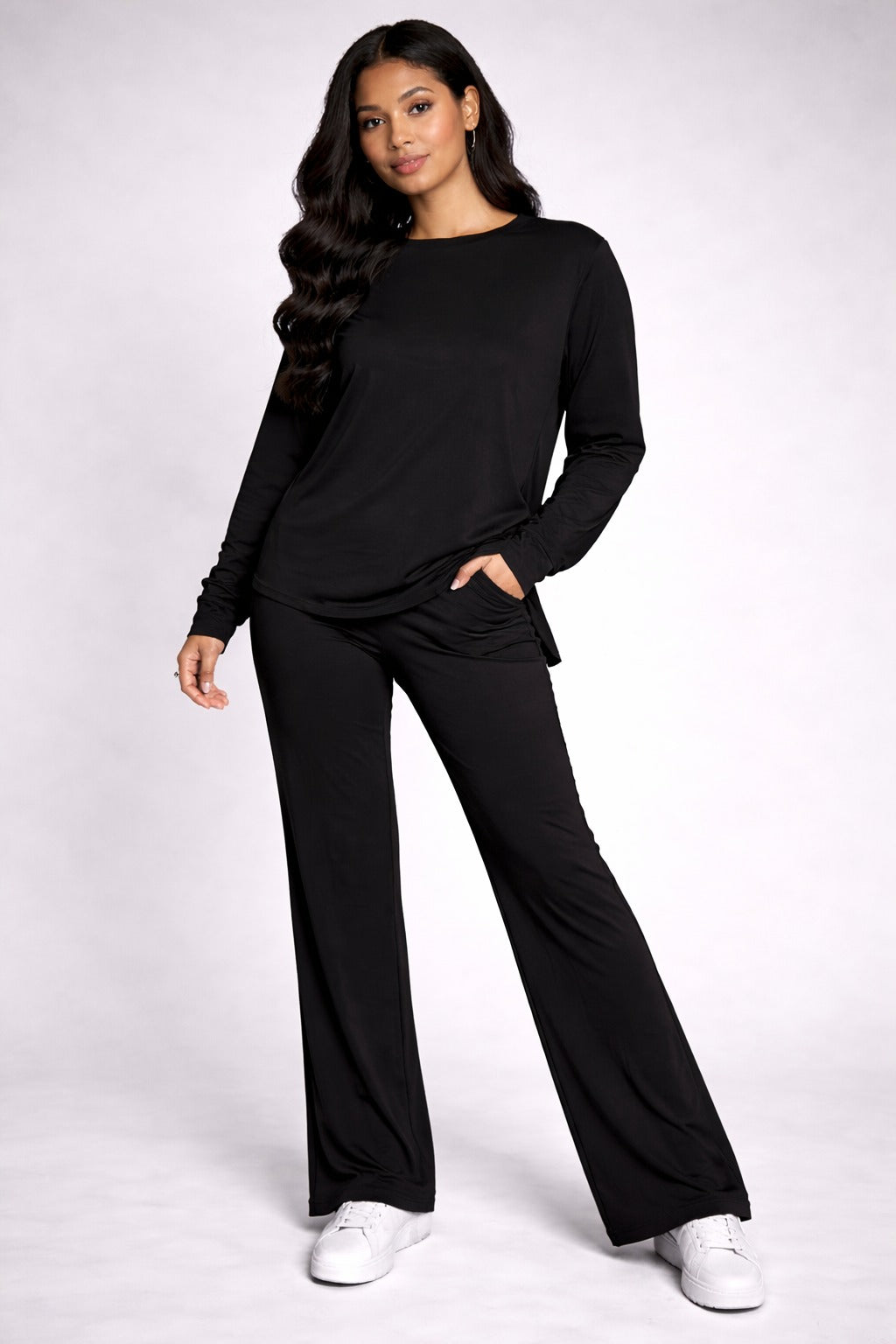 black plain flapper style night suit in cotton jersey for summer MH FASHION